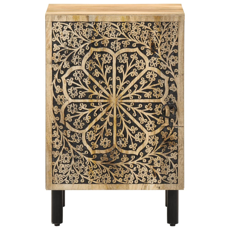 Badkamerkast 38x33x58 cm massief mangohout