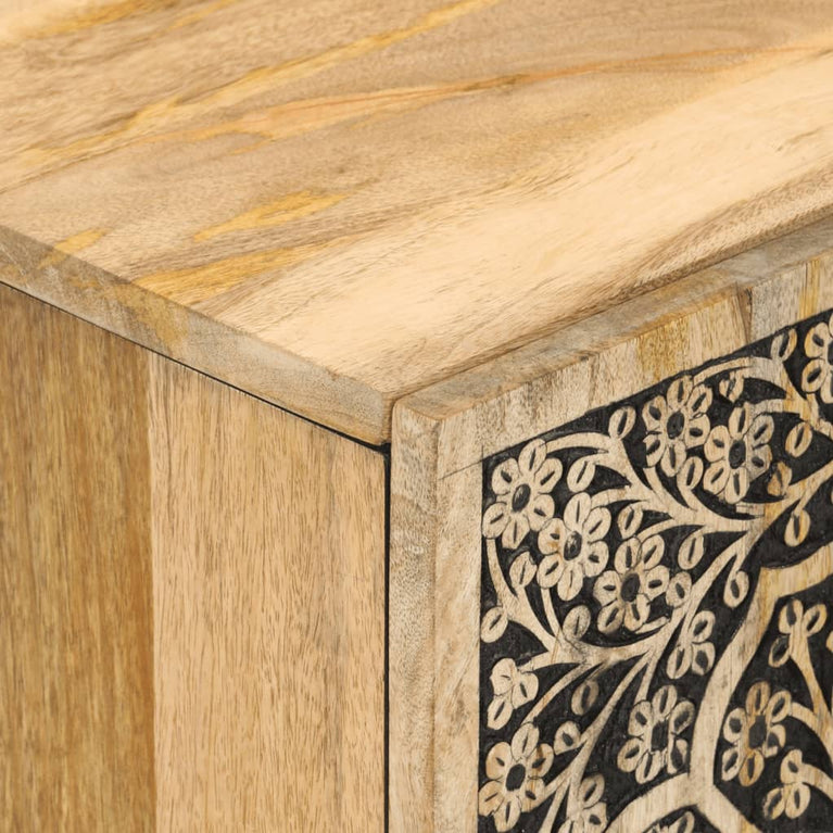 Badkamerkast 38x33x58 cm massief mangohout