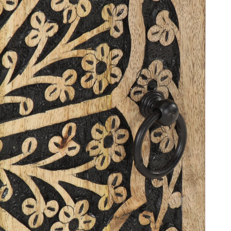 Badkamerkast 38x33x58 cm massief mangohout