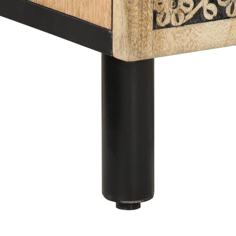 Badkamerkast 38x33x58 cm massief mangohout