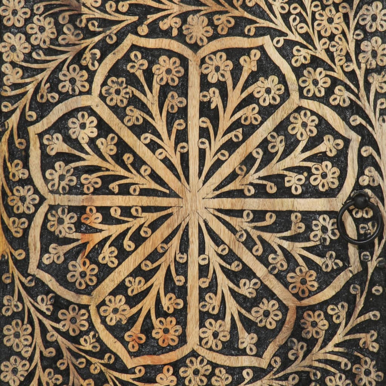 Badkamerkast 38x33x160 cm massief mangohout