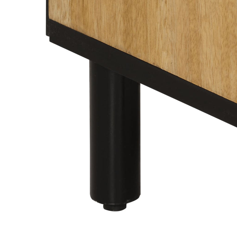 Badkamerkast 38x33x160 cm massief mangohout