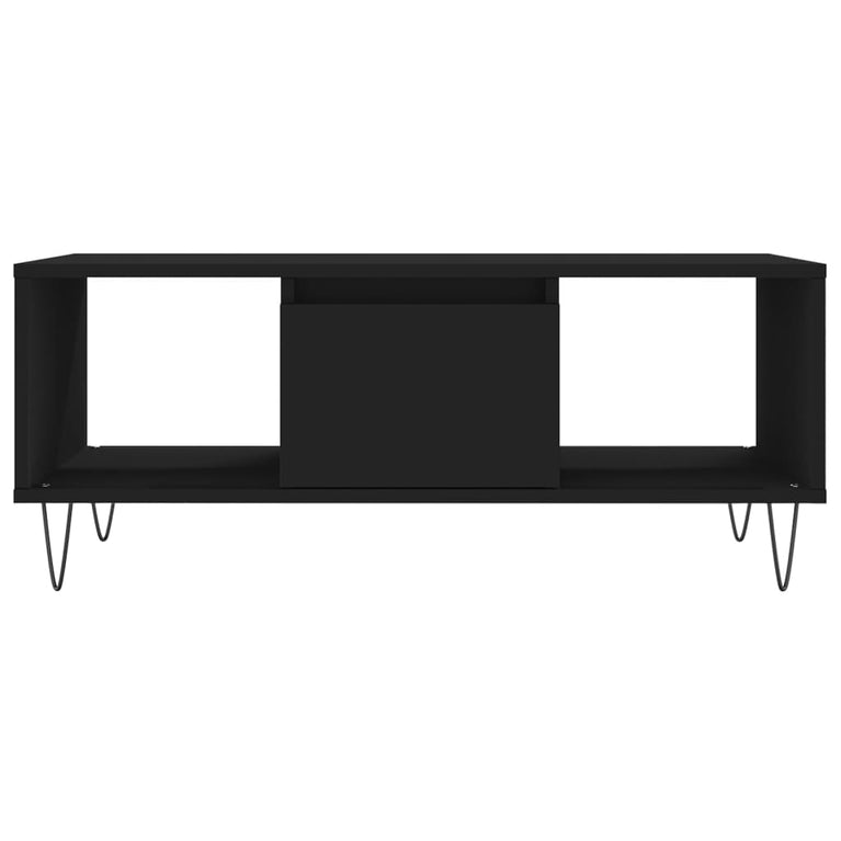 Salontafel 90x50x36,5 cm bewerkt hout zwart MeubelReus