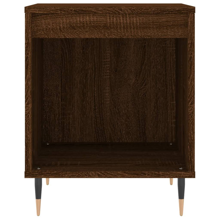 Nachtkastjes 2 st 40x35x50 cm bewerkt hout bruin eikenkleur MeubelReus