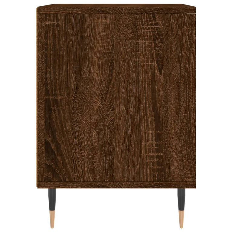 Nachtkastjes 2 st 40x35x50 cm bewerkt hout bruin eikenkleur MeubelReus