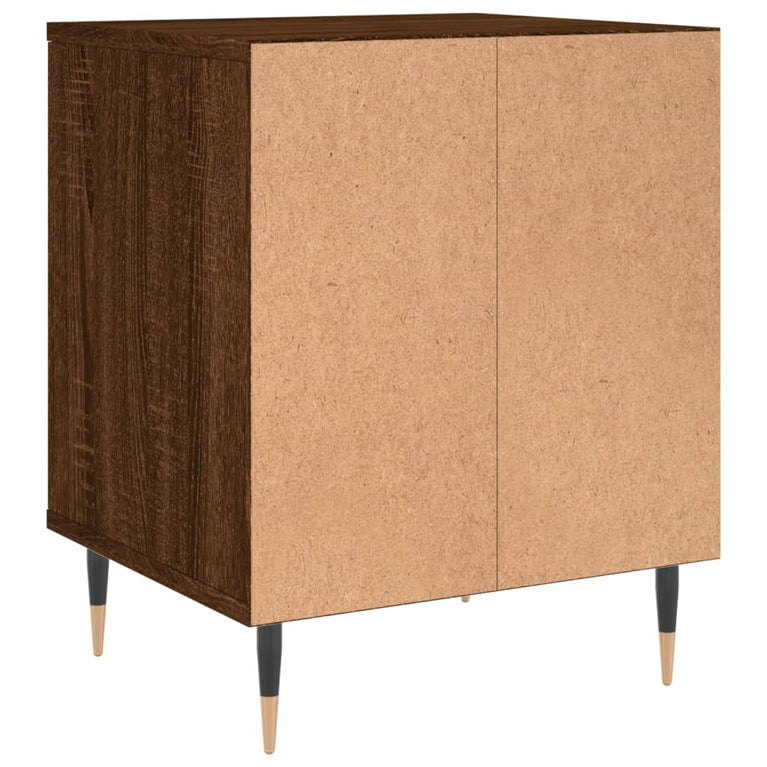 Nachtkastjes 2 st 40x35x50 cm bewerkt hout bruin eikenkleur MeubelReus