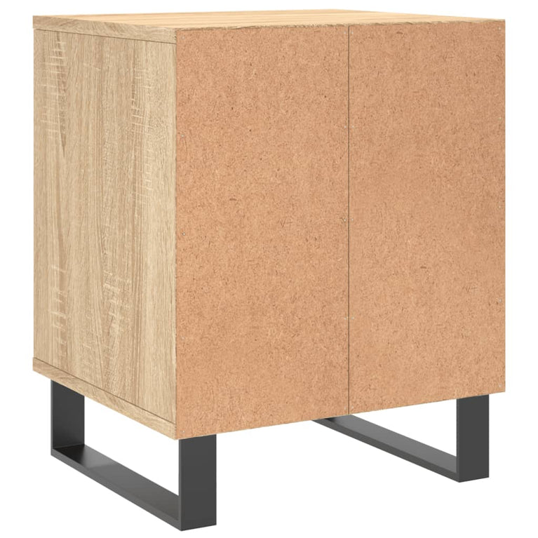 Nachtkastje 40x35x50 cm bewerkt hout sonoma eikenkleurig MeubelReus