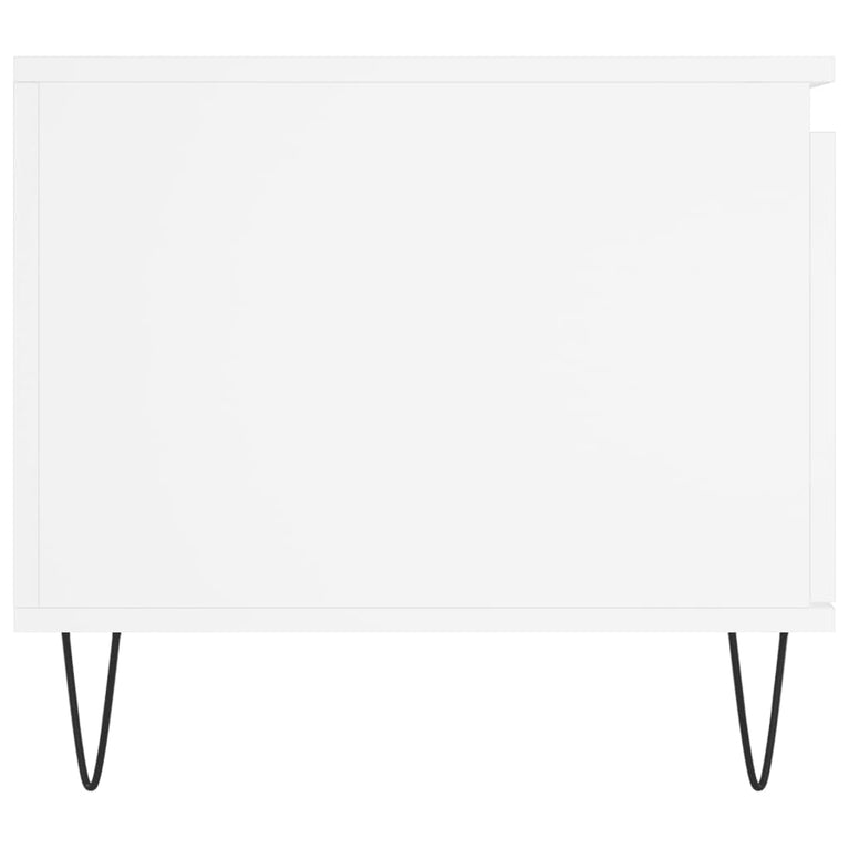 Salontafel 100x50x45 cm bewerkt hout wit MeubelReus