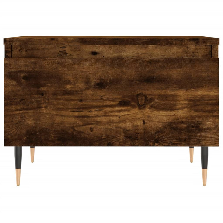 Salontafels 2 st 50x46x35 cm bewerkt hout gerookt eikenkleurig MeubelReus