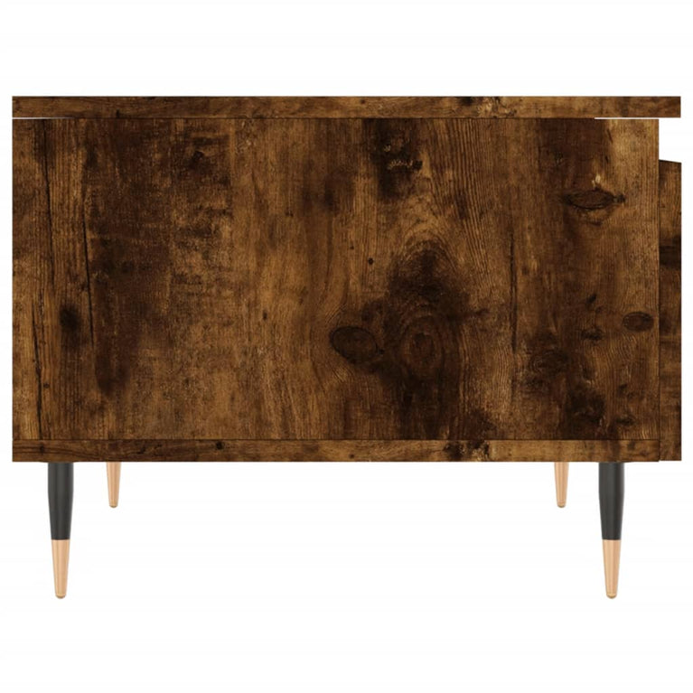 Salontafels 2 st 50x46x35 cm bewerkt hout gerookt eikenkleurig MeubelReus