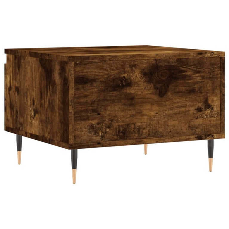 Salontafels 2 st 50x46x35 cm bewerkt hout gerookt eikenkleurig MeubelReus