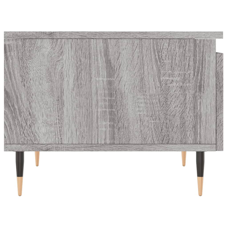Salontafel 50x46x35 cm bewerkt hout grijs sonoma eikenkleurig MeubelReus
