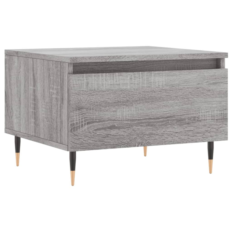 Salontafels 2 st 50x46x35 cm bewerkt hout grijs sonoma eiken MeubelReus