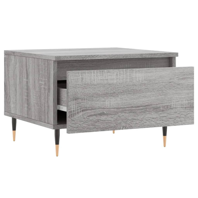 Salontafels 2 st 50x46x35 cm bewerkt hout grijs sonoma eiken MeubelReus