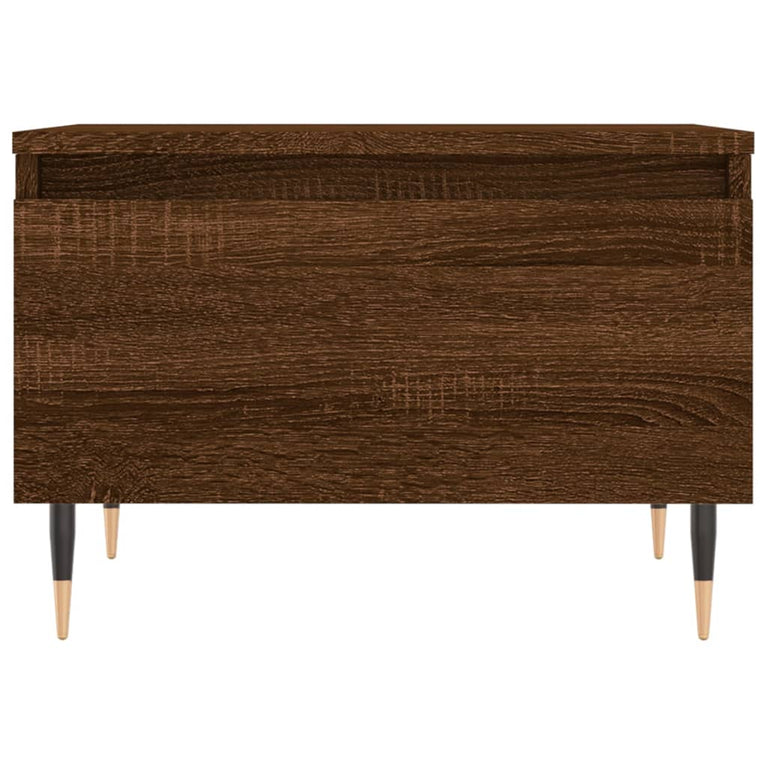 Salontafels 2 st 50x46x35 cm bewerkt hout bruin eikenkleur MeubelReus