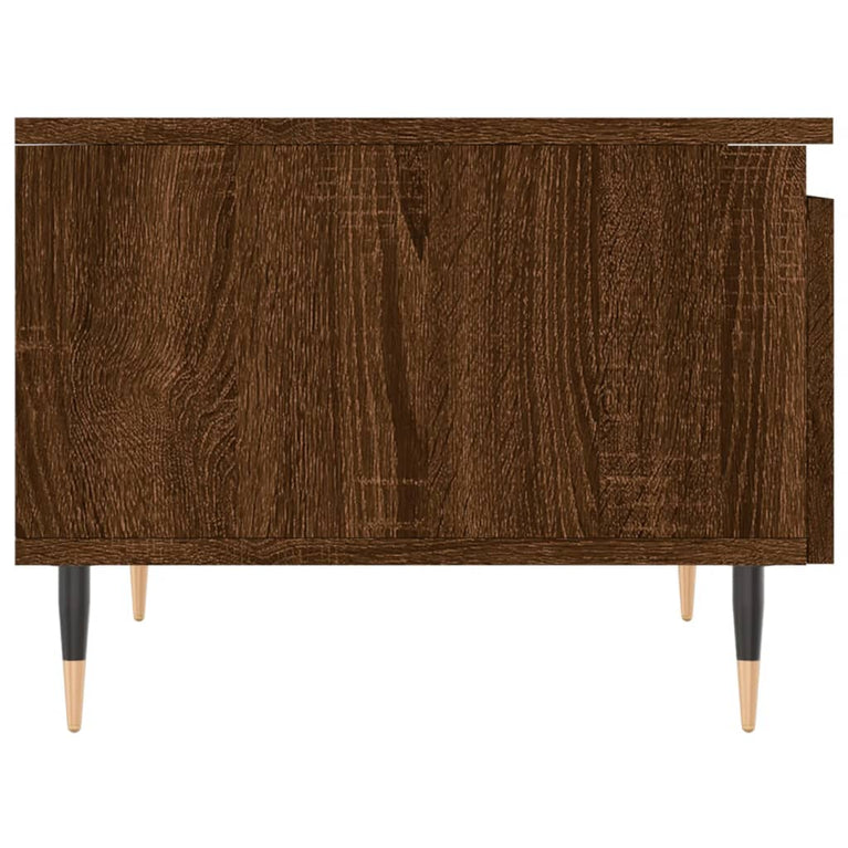 Salontafels 2 st 50x46x35 cm bewerkt hout bruin eikenkleur MeubelReus