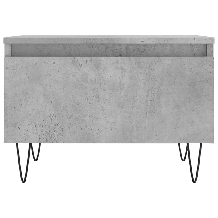 Salontafels 2 st 50x46x35 cm bewerkt hout betongrijs MeubelReus