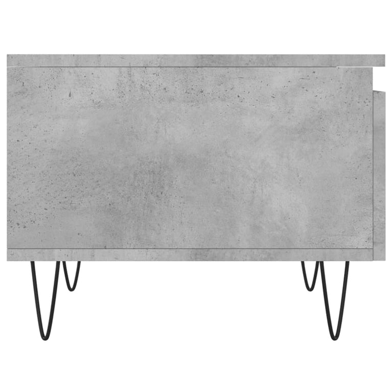 Salontafels 2 st 50x46x35 cm bewerkt hout betongrijs MeubelReus
