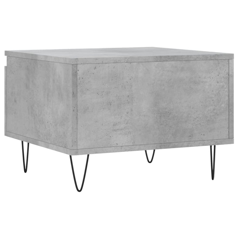 Salontafels 2 st 50x46x35 cm bewerkt hout betongrijs MeubelReus