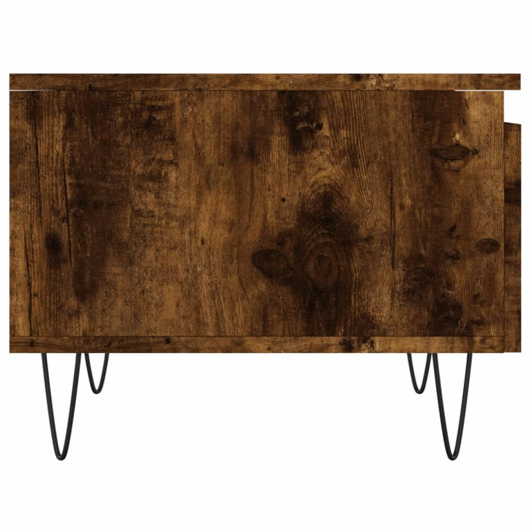 Salontafels 2 st 50x46x35 cm bewerkt hout gerookt eikenkleurig MeubelReus