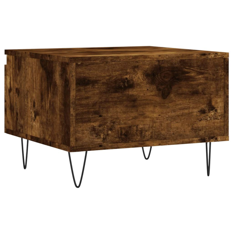 Salontafels 2 st 50x46x35 cm bewerkt hout gerookt eikenkleurig MeubelReus