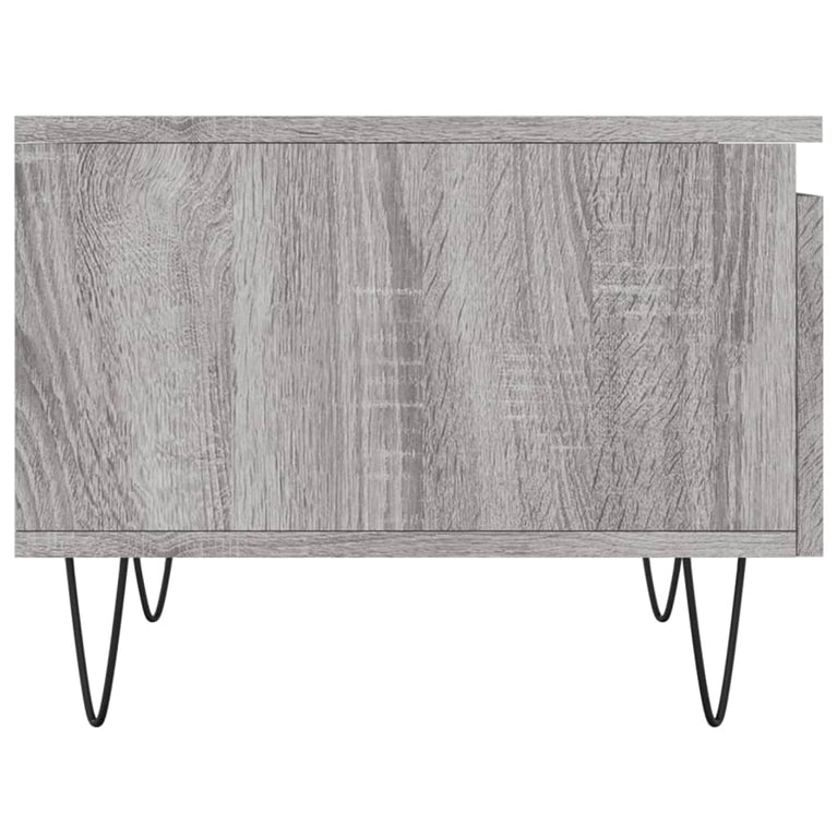Salontafels 2 st 50x46x35 cm bewerkt hout grijs sonoma eiken MeubelReus
