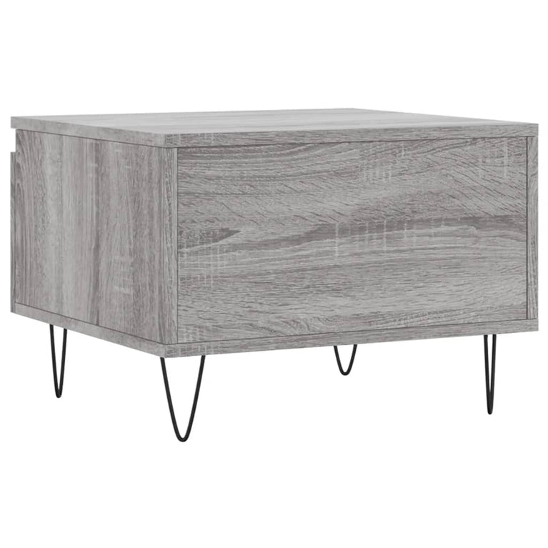 Salontafels 2 st 50x46x35 cm bewerkt hout grijs sonoma eiken MeubelReus