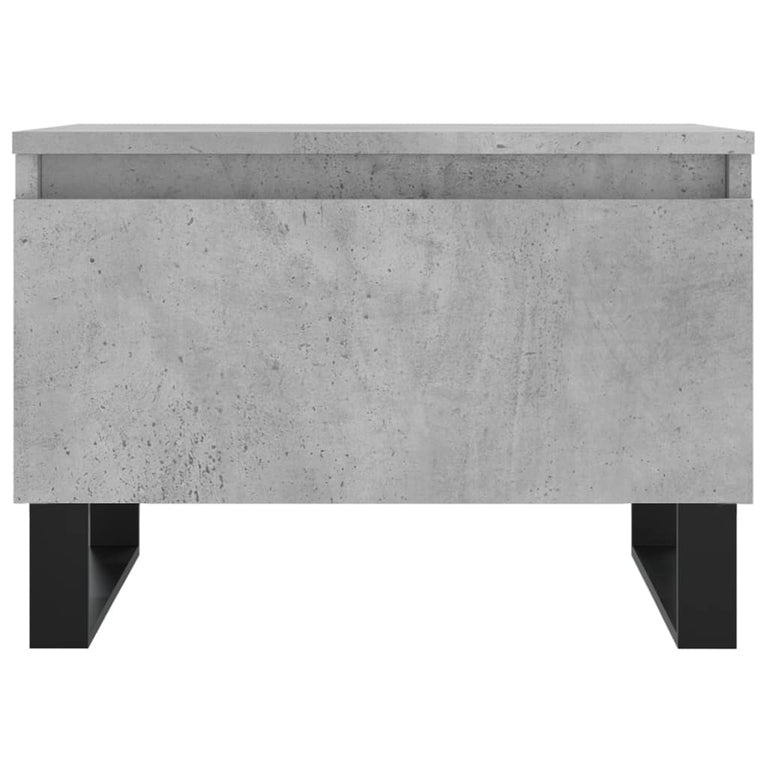 Salontafels 2 st 50x46x35 cm bewerkt hout betongrijs MeubelReus