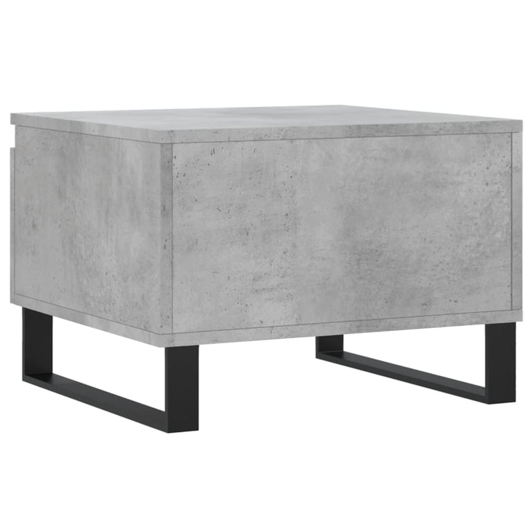 Salontafels 2 st 50x46x35 cm bewerkt hout betongrijs MeubelReus