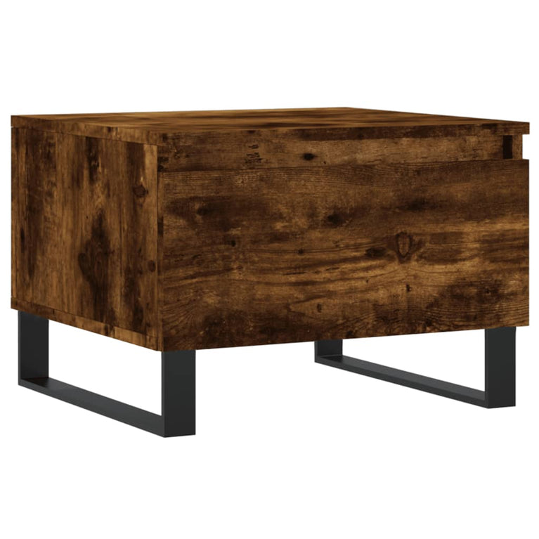 Salontafels 2 st 50x46x35 cm bewerkt hout gerookt eikenkleurig MeubelReus