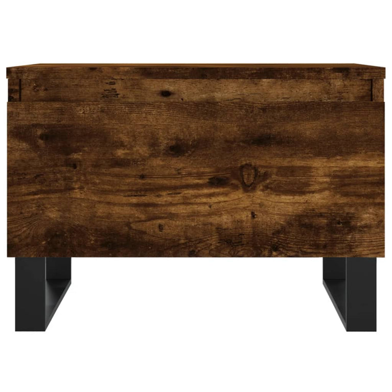 Salontafels 2 st 50x46x35 cm bewerkt hout gerookt eikenkleurig MeubelReus