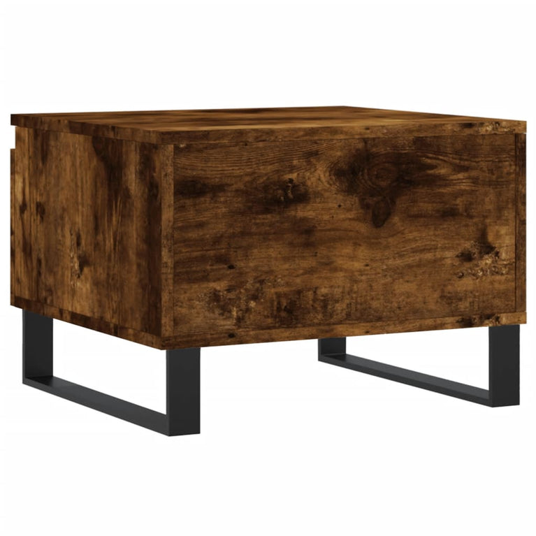 Salontafels 2 st 50x46x35 cm bewerkt hout gerookt eikenkleurig MeubelReus