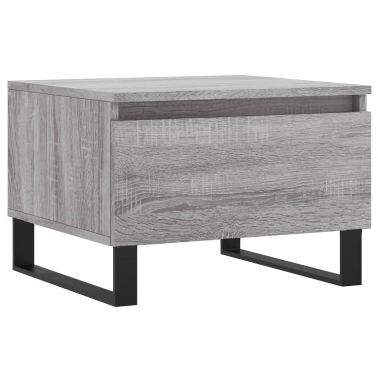Salontafels 2 st 50x46x35 cm bewerkt hout grijs sonoma eiken MeubelReus