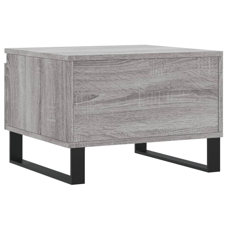 Salontafels 2 st 50x46x35 cm bewerkt hout grijs sonoma eiken MeubelReus