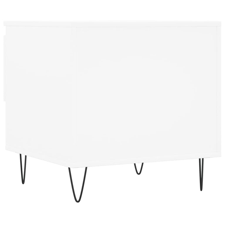 Salontafel 50x46x50 cm bewerkt hout wit MeubelReus