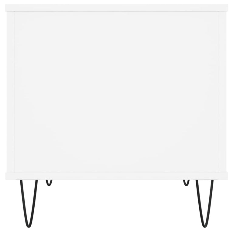 Salontafel 60x44,5x45 cm bewerkt hout wit MeubelReus