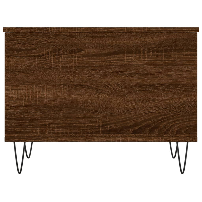 Salontafel 60x44,5x45 cm bewerkt hout bruin eikenkleur MeubelReus