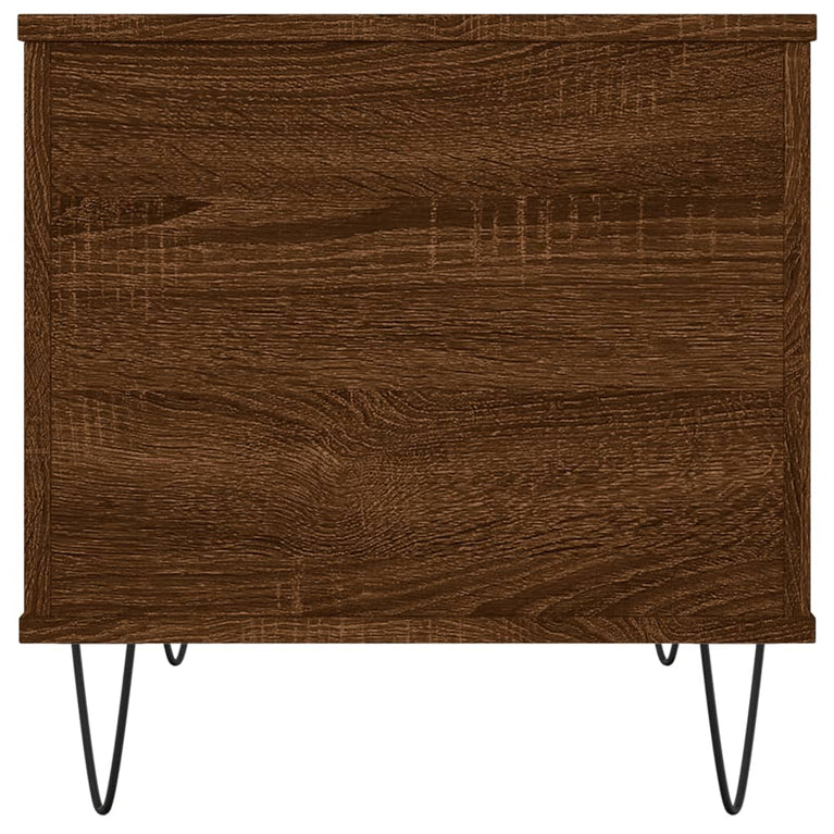 Salontafel 60x44,5x45 cm bewerkt hout bruin eikenkleur MeubelReus