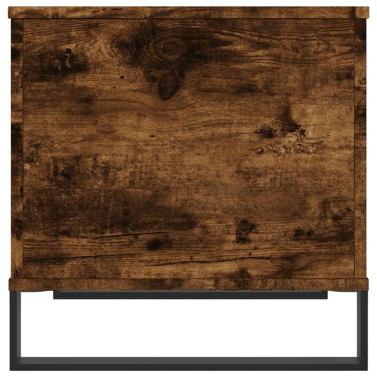 Salontafel 60x44,5x45 cm bewerkt hout gerookt eikenkleurig MeubelReus