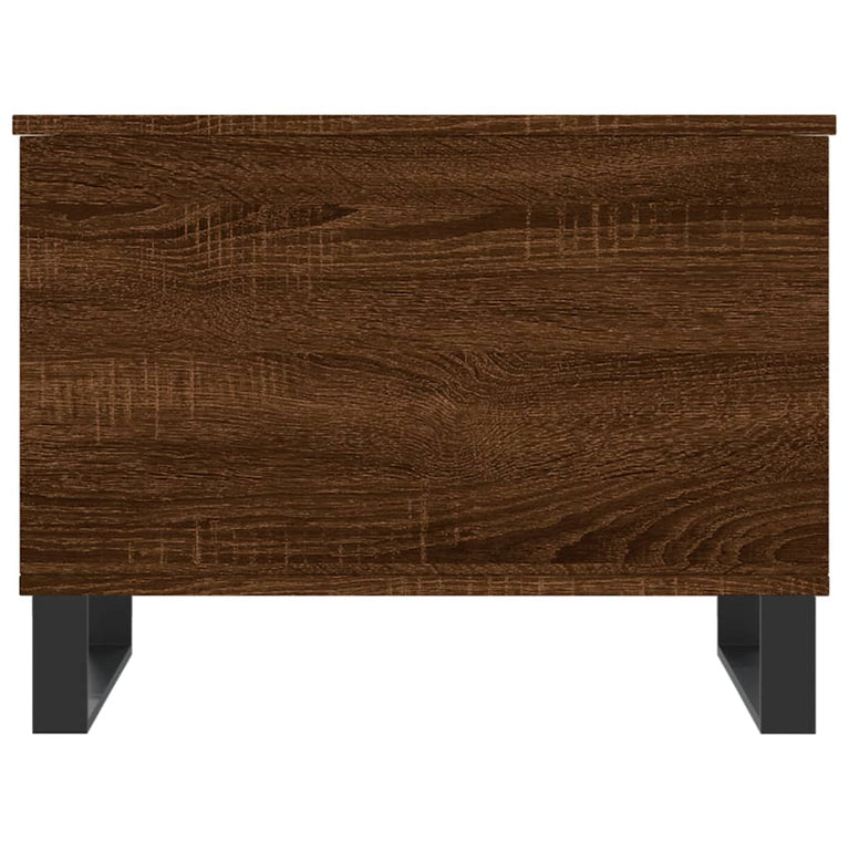 Salontafel 60x44,5x45 cm bewerkt hout bruin eikenkleur MeubelReus