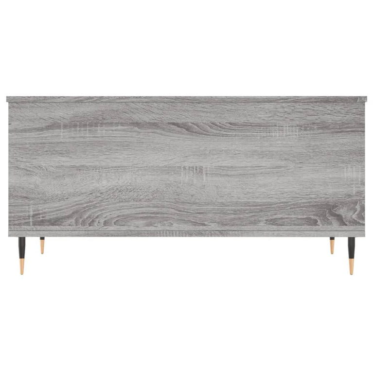 Salontafel 90x44,5x45 cm bewerkt hout grijs sonoma eikenkleurig MeubelReus