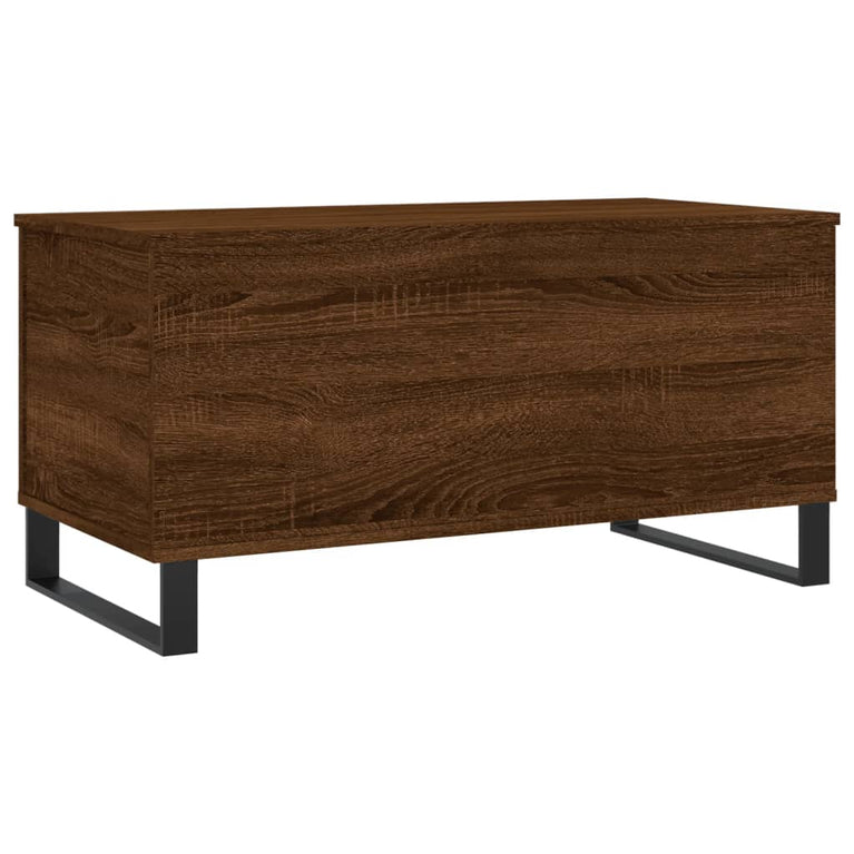 Salontafel 90x44,5x45 cm bewerkt hout bruin eikenkleur MeubelReus