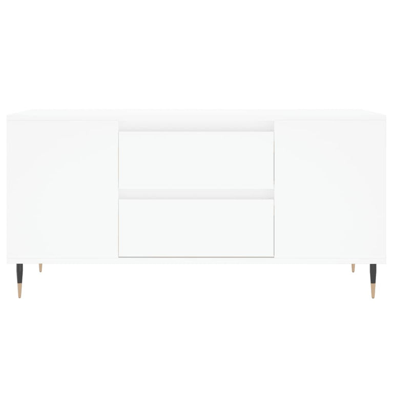 Salontafel 102x44,5x50 cm bewerkt hout wit MeubelReus