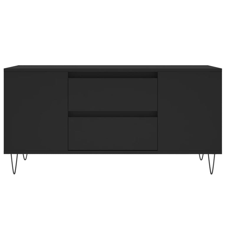 Salontafel 102x44,5x50 cm bewerkt hout zwart MeubelReus