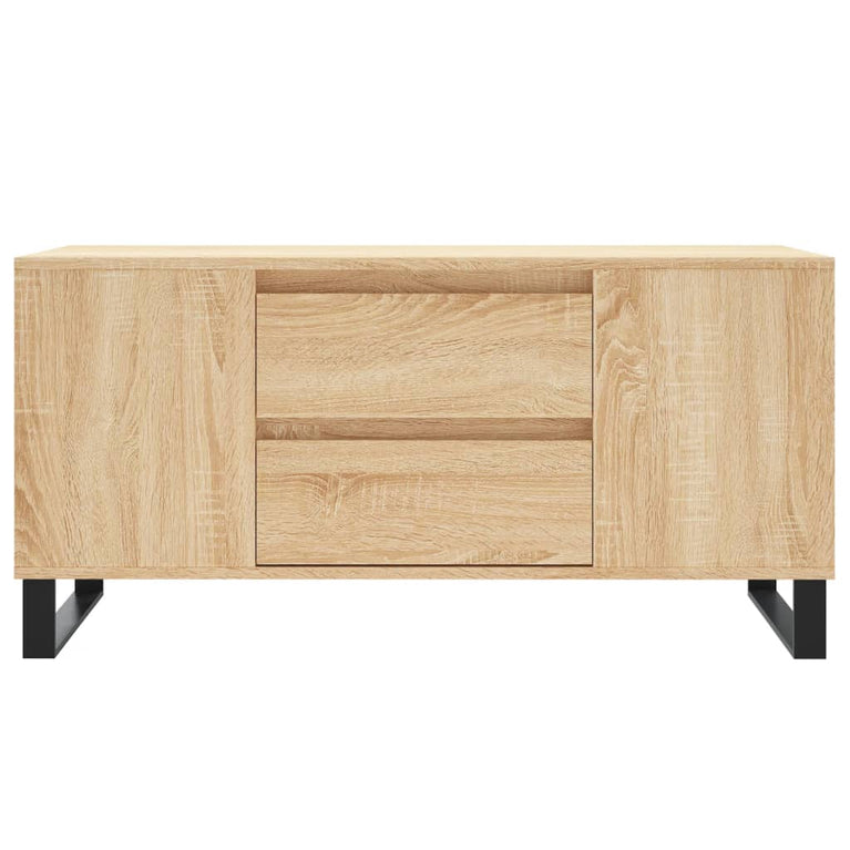 Salontafel 102x44,5x50 cm bewerkt hout sonoma eikenkleurig MeubelReus