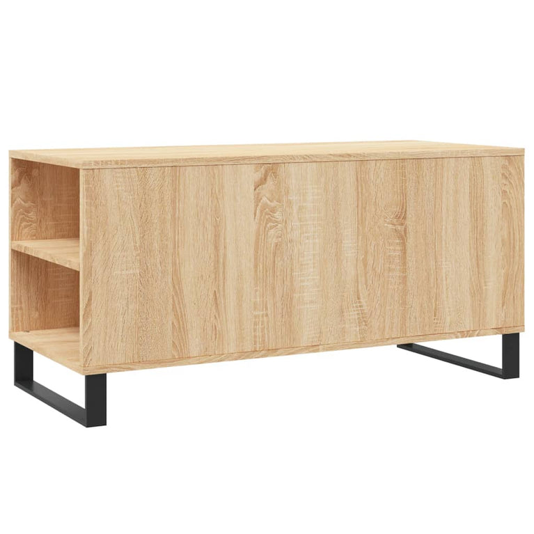 Salontafel 102x44,5x50 cm bewerkt hout sonoma eikenkleurig MeubelReus