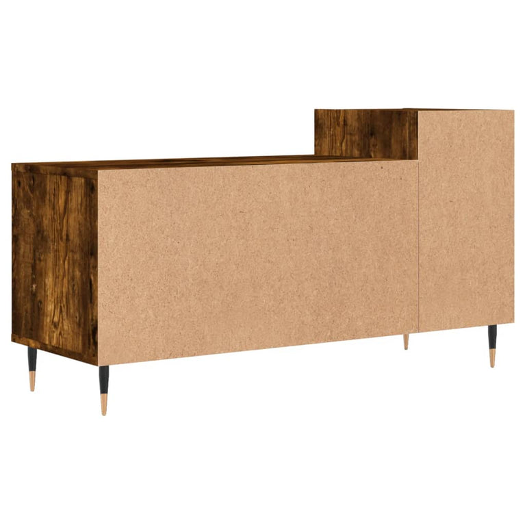 Tv-meubel 100x35x55 cm bewerkt hout gerookt eikenkleurig MeubelReus