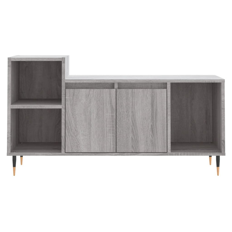 Tv-meubel 100x35x55 cm bewerkt hout grijs sonoma eikenkleurig MeubelReus