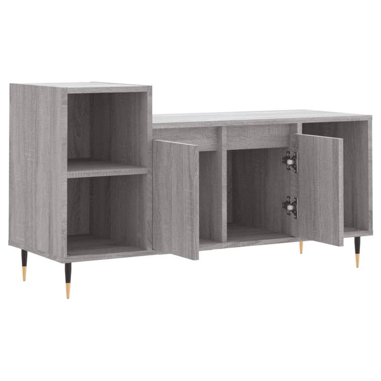 Tv-meubel 100x35x55 cm bewerkt hout grijs sonoma eikenkleurig MeubelReus