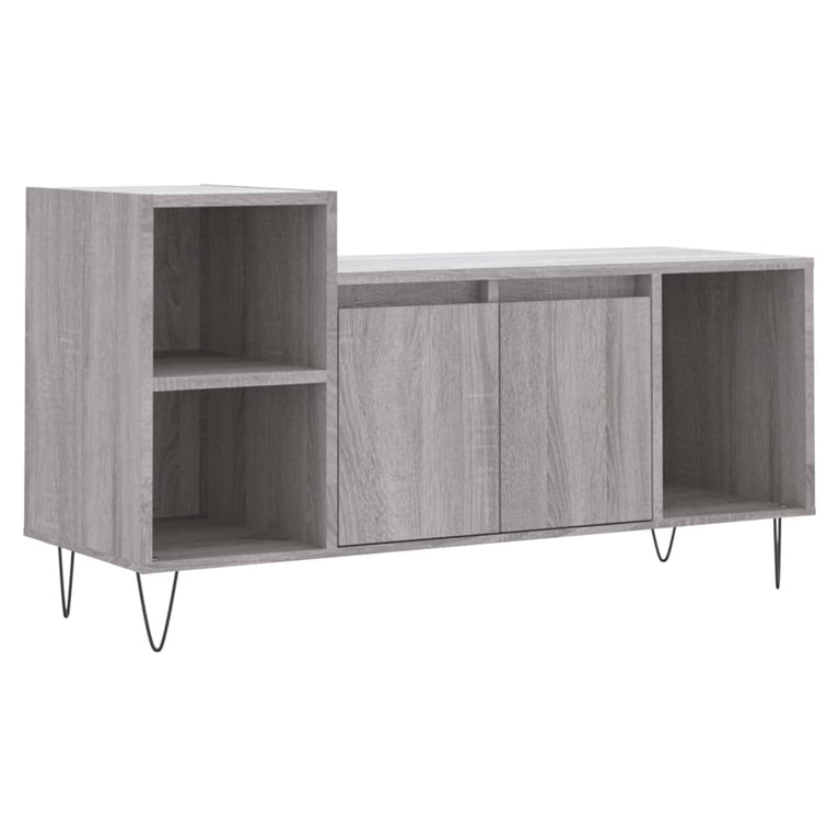 Tv-meubel 100x35x55 cm bewerkt hout grijs sonoma eikenkleurig MeubelReus